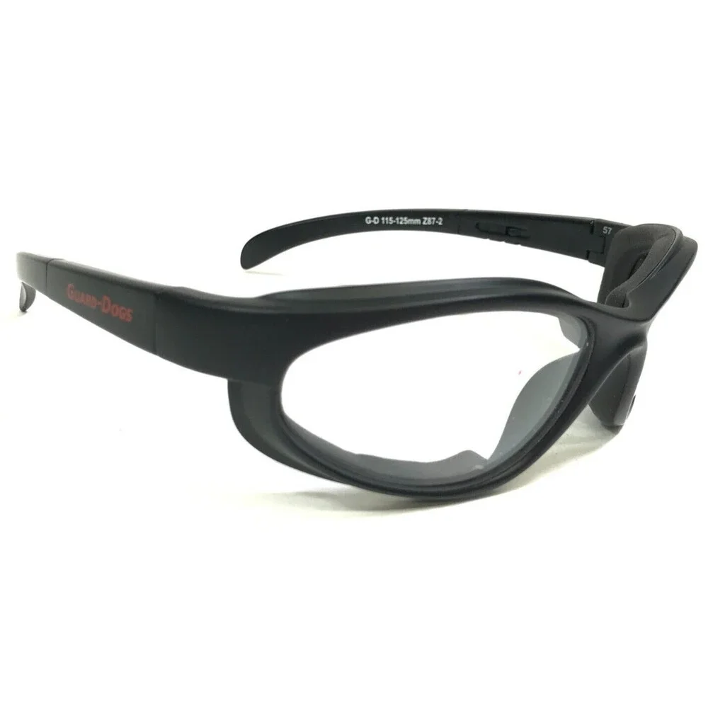 Guard-Dogs Safety Goggles Eyeglasses Frames GD 115 Matte Black Z87-2 57-19-125